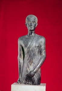 Statua di Hor, da Alessandria, c.40 a.C. (basalto)
