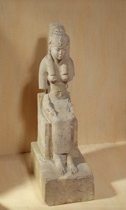 Statua della dea Rattawy, da Medamud da Egyptian Ptolemaic Period