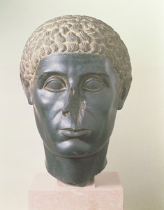 La Testa Nera di Brooklyn, possibilmente da Mitrahineh, Tardo Periodo Tolemaico da Egyptian Ptolemaic Period