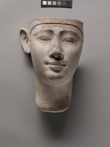 Testa votiva di un re, 305-246 a.C. da Egyptian Ptolemaic Period