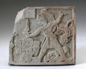 Il principe Arikankharer uccide i suoi nemici, Meroe da Egyptian School