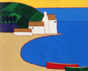 Baia nella Bretagna Meridionale da Eithne Contemporary Artist Donne