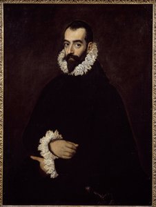 Presunto ritratto del Duca di Benavente. Dipinto di Domenikos Theotokopoulos detto El Greco (1541-1614)