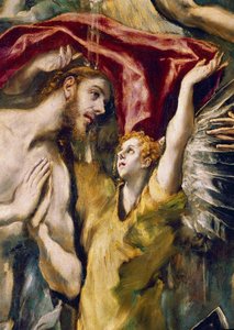Il battesimo di Cristo (dettaglio) da El Greco