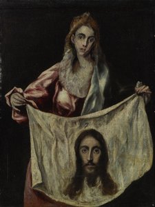 Santa Veronica con il velo in mano da El Greco