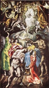 Il Battesimo di Cristo da El Greco