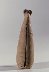 Strumento a fiato a forma di donna in abito, da Lorestan, Iran, inizio I millennio a.C. da Elamite