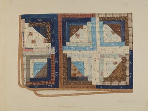 Trapunta di capanna di tronchi da Elbert S. Mowery