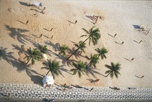 Brasile, Rio de Janeiro, Spiaggia di Ipanema, vista aerea (foto)