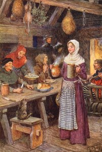 Illustrazione per The Gathering of Brother Hilarius di Michael Fairless da Eleanor Fortescue Brickdale