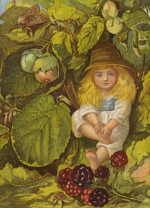 Il boschetto di noccioli (litografia a colori) da Eleanor Fortescue Brickdale