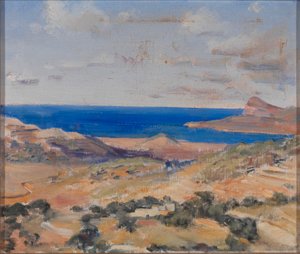 Riva con mare blu da Eleanor Harris