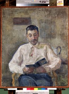 Ritratto del pittore russo Mikhail Matiouchine da Elena Guro