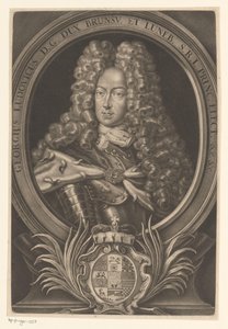 Ritratto di Giorgio Ludovico, re di Gran Bretagna e Irlanda da Elias Christopf Heiss
