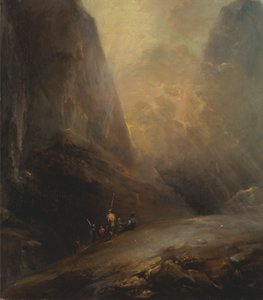 Paesaggio montano con banditi da Elias Martin