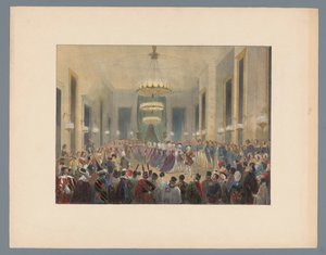Sala da ballo dove si danza la pavana, 1845 da Elias Spanier