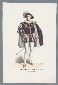 Gentiluomo della corte del 16° secolo (sotto Carlo IX) da Elias Spanier