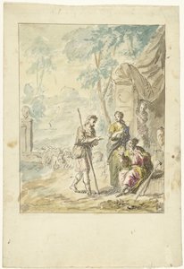 Giacobbe si lamenta con Labano da Elias van Nijmegen
