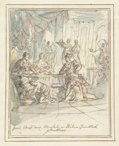 Paride accolto da Menelao ed Elena da Elias van Nijmegen