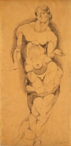 Nudo maschile in piedi da Elie Nadelman
