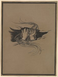 (Illustrazione per il Rubáiyát di Omar Khayyám) Mani che concedono il perdono e mani che implorano il perdono da Elihu Vedder