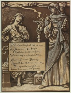 (Illustrazione per il Rubáiyát di Omar Khayyám) Il divorzio della ragione da Elihu Vedder