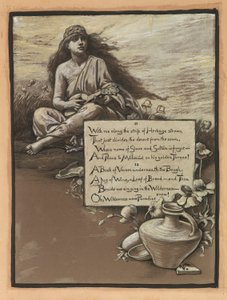 (Illustrazione per il Rubáiyát di Omar Khayyám) Il canto nel deserto
