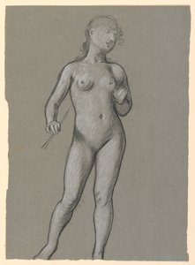 Disegno, Studio di nudo femminile, 1885 ca. da Elihu Vedder