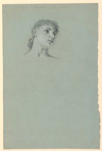 Disegno, Studio di una ragazza, 1885 ca. da Elihu Vedder