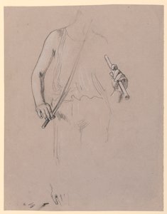 Studio di figura: uomo in costume da Elihu Vedder