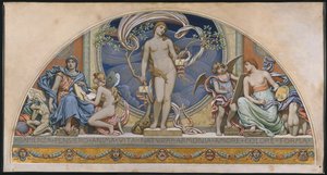 Roma, rappresentante delle arti: progetto per la decorazione al Bowdoin College, 1894