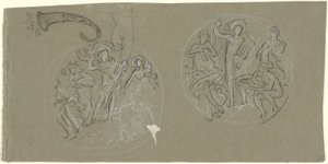 Foglio di studi per il Soffitto di Huntington da Elihu Vedder