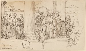 Studio dopo Domenichino da Elihu Vedder