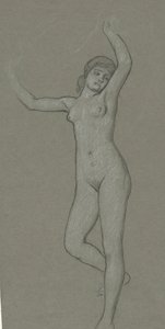 Studio per Figura di Luna da Elihu Vedder