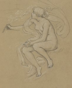 Studio per Figura della Primavera da Elihu Vedder