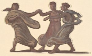Studio per ragazze greche che fanno il bagno, c. 1872 da Elihu Vedder