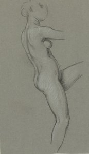 Studio per Le Parche che Raccolgono le Stelle da Elihu Vedder