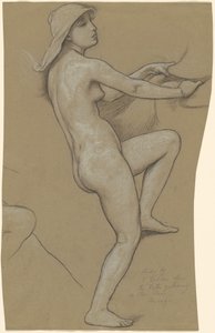 Studio per Le Parche che raccolgono le stelle da Elihu Vedder
