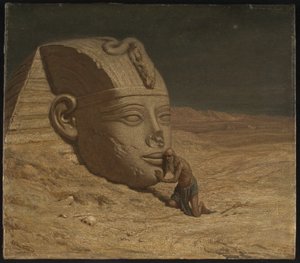 Il questionatore della Sfinge da Elihu Vedder