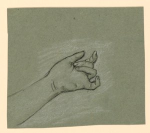 Studio di Polso e Mano Sinistra da Elihu Vedder