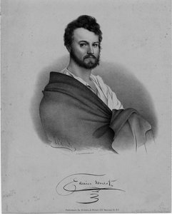 Edwin Forrest (1806-72), attore, litografia di Nathaniel Currier, pubblicata da Brown e Minot, New York