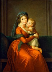 Ritratto della principessa Alexandra Golitsyna e del figlio Piotr da Élisabeth Louise Vigée Le Brun