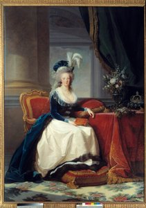 Ritratto a figura intera di Maria Antonietta di Lorena Asburgo, Regina di Francia da Elisabeth Louise Vigee Lebrun