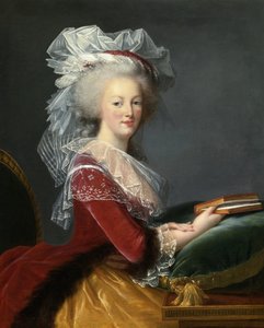 Maria Antonietta con un libro da Elisabeth Louise Vigee Lebrun