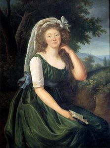 Ritratto di Jeanne Becu, contessa du Barry (1743-1793), cortigiana e amante di Luigi XV, a Louveciennes all