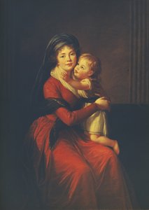 Ritratto della principessa Alexandra Golitsyna con suo figlio Pyotr, 1794 da Elisabeth Louise Vigee Lebrun