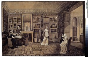 Sala di disegno della casa del principe Ivan Ivanovich Bariatinsky ad Altona da Elisabeth Louise Vigee Lebrun