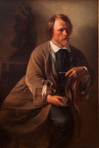 Lo scultore Jens Adolf Jerichau, marito dell
