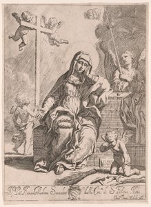 Madonna Addolorata con simboli della Passione
