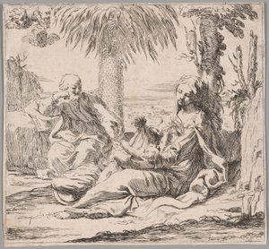 Il resto della fuga in Egitto da Elisabetta Sirani